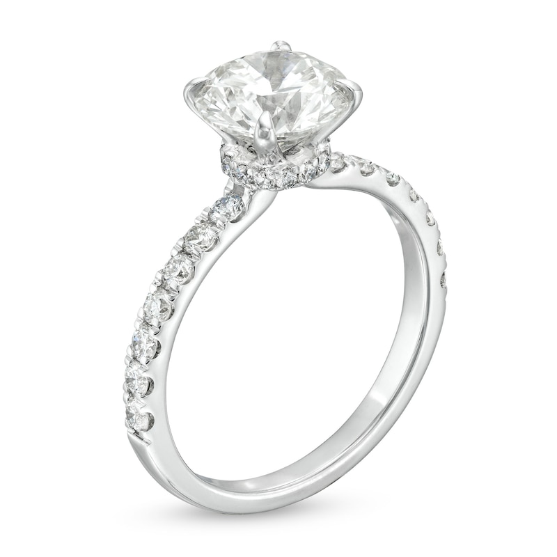 Main Image 3 of 2-1/2 CT. T.W. Certified Lab-Grown Diamond Engagement Ring in 14K White Gold (H/SI2)