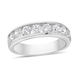 1-1/2 CT. T.W. Diamond Channel Eleven Stone Band in 10K White Gold (I/I2)