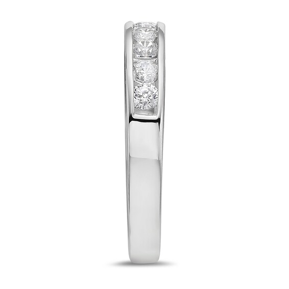 3/4 CT. T.w. Diamond Channel Eleven Stone Band in 10K White Gold (I/I2)