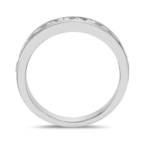 3/4 CT. T.w. Diamond Channel Eleven Stone Band in 10K White Gold (I/I2)