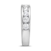 Thumbnail Image 2 of 1-1/2 CT. T.W. Diamond Channel Nine Stone Band in 10K White Gold (I/I2)
