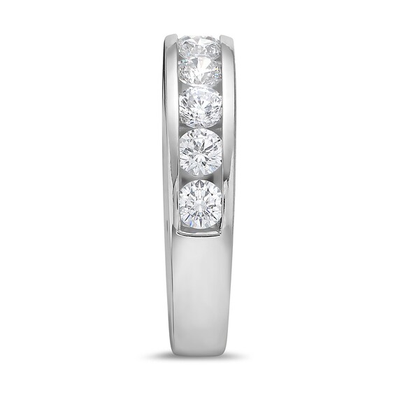1-1/2 CT. T.w. Diamond Channel Nine Stone Band in 10K White Gold (I/I2)