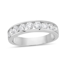 1-1/4 CT. T.W. Diamond Channel Nine Stone Band in 10K White Gold (I/I2)