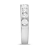 Thumbnail Image 2 of 1-1/4 CT. T.W. Diamond Channel Nine Stone Band in 10K White Gold (I/I2)