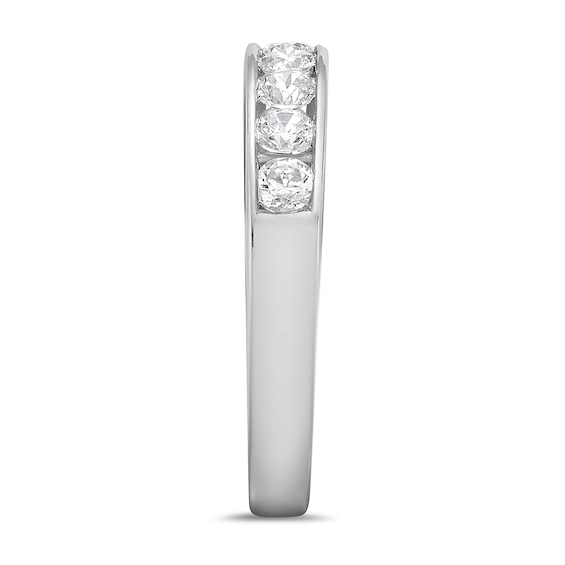 3/4 CT. T.w. Diamond Channel Nine Stone Band in 10K White Gold (I/I2)