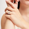 Thumbnail Image 2 of 3 CT. Certified Emerald-Cut Lab-Grown Diamond Solitaire Engagement Ring in 14K Gold (I/SI2)