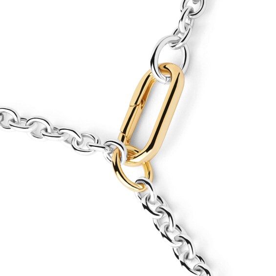 PDPAOLAâ¢ at Zales Interlocking Paperclip Cable Chain Y-Necklace in Brass and 18K Gold Plate - 18.9"