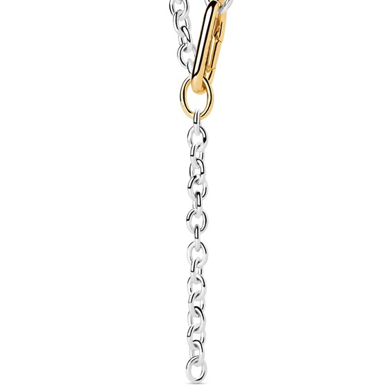 PDPAOLAâ¢ at Zales Interlocking Paperclip Cable Chain Y-Necklace in Brass and 18K Gold Plate - 18.9"