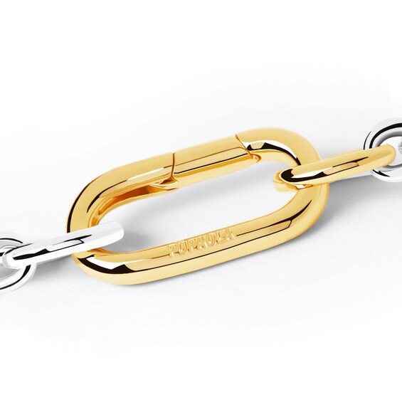 PDPAOLAâ¢ at Zales Interlocking Paperclip Cable Chain Y-Necklace in Brass and 18K Gold Plate - 18.9"