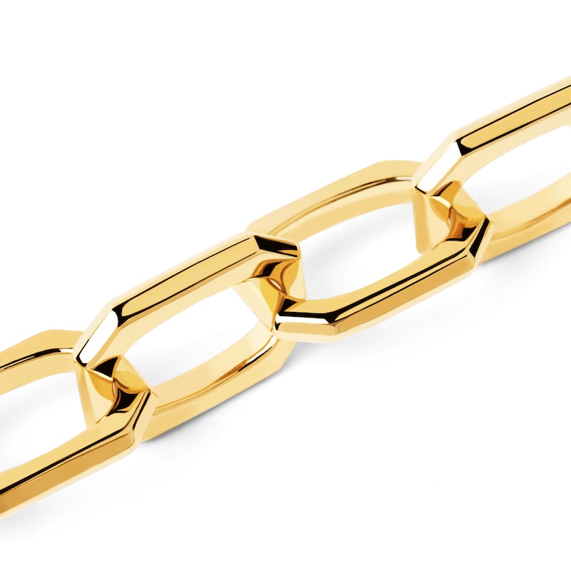 PDPAOLA™ at Zales Solid Signature Link Chain Bracelet in 18K Gold Plated Brass - 8.25"