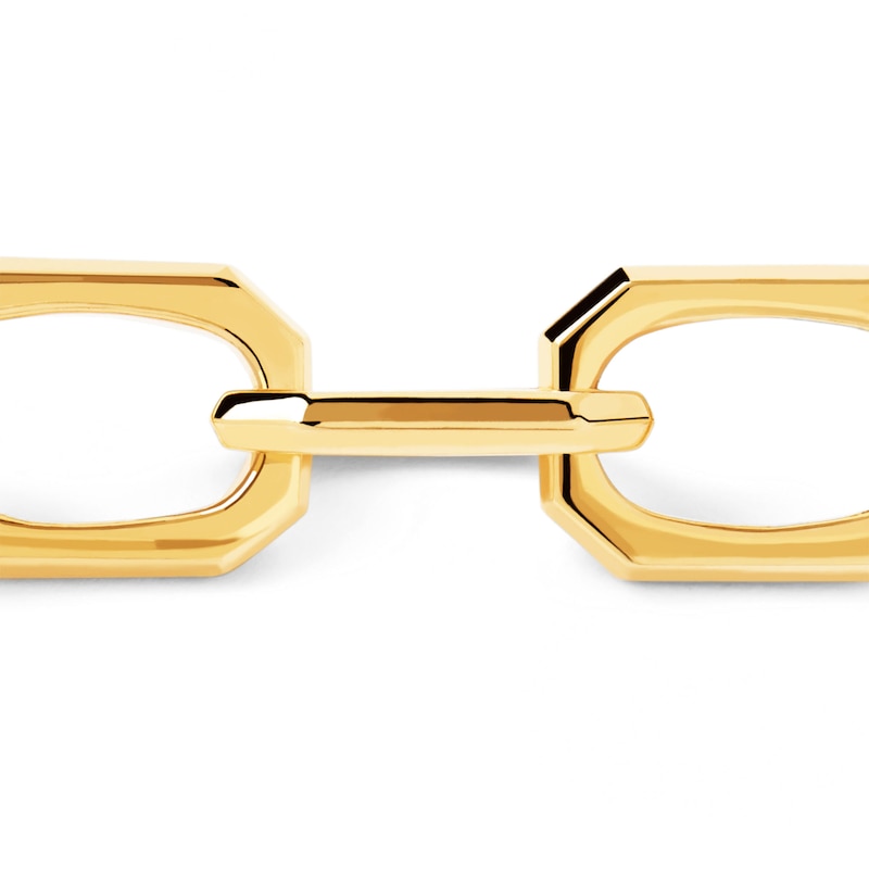 PDPAOLA™ at Zales Solid Signature Link Chain Bracelet in 18K Gold Plated Brass - 8.25"