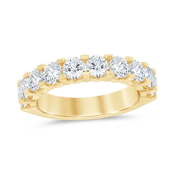 2 CT. T.w. Diamond Ten Stone Wedding Band in 14K Gold (I/I2)