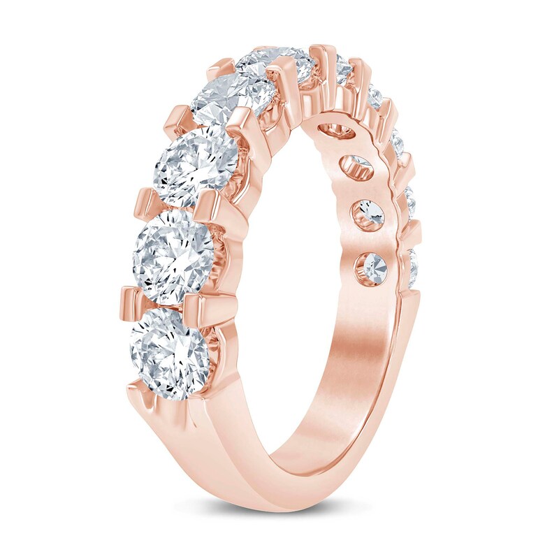 Main Image 2 of 2 CT. T.W. Diamond Ten Stone Wedding Band in 14K Rose Gold (I/I2)