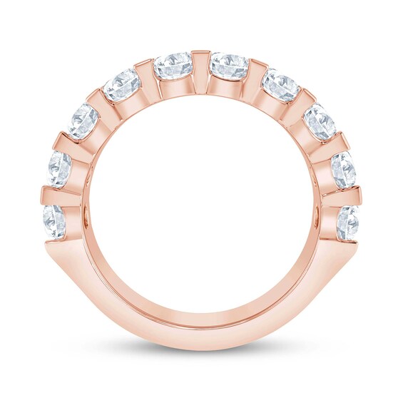2 CT. T.w. Diamond Ten Stone Wedding Band in 14K Rose Gold (I/I2)