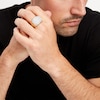 Thumbnail Image 2 of Men's 2-1/2 CT. T.W. Diamond Raised Rectangular Multi-Row Ring in 10K Gold