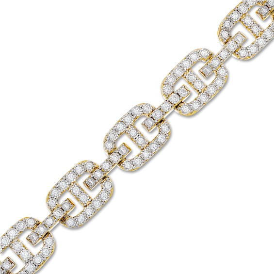 3 CT. T.w. Diamond-Lined Mariner Bracelet in 10K Gold - 8.5"