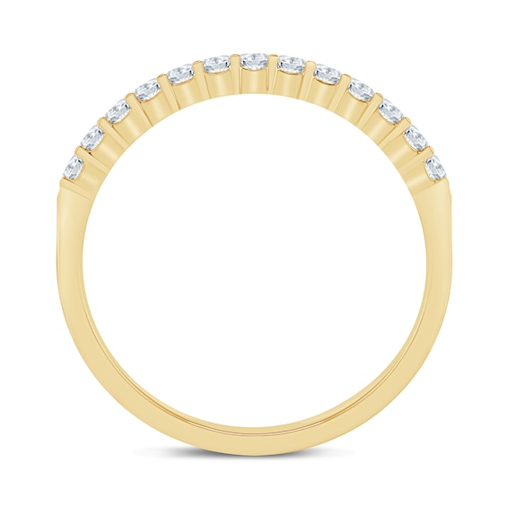 1/4 CT. T.w. Certified Diamond Thirteen Stone Wedding Band in 14K Gold (I/Si2)