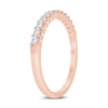 Thumbnail Image 2 of 1/4 CT. T.W. Certified Diamond Thirteen Stone Wedding Band in 14K Rose Gold (I/SI2)