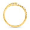 Thumbnail Image 2 of 1/4 CT. T.W. Diamond Open Bypass Shank Ring in 14K Gold