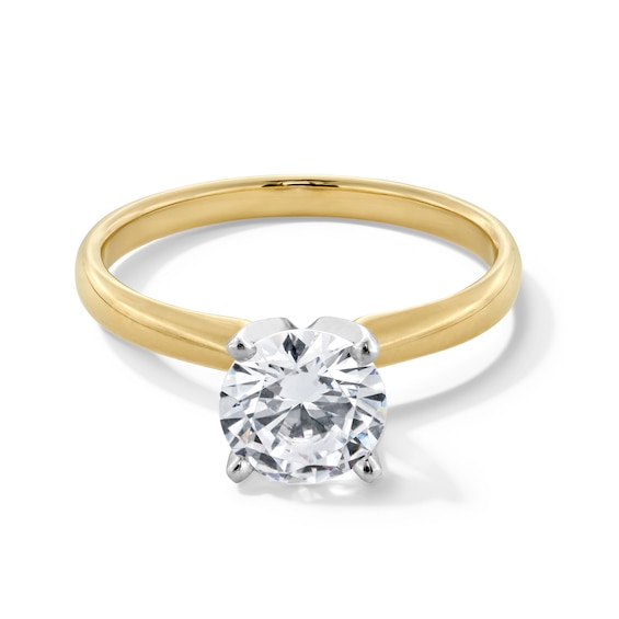 1-1/2 CT. Certified Diamond Solitaire Engagement Ring in 14K Gold (I/I2)
