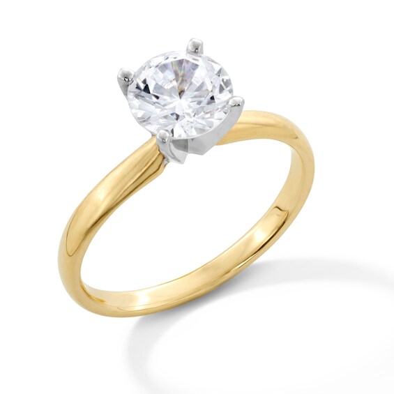 1-1/2 CT. Certified Diamond Solitaire Engagement Ring in 14K Gold (I/I2)