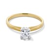 Thumbnail Image 1 of 1/3 CT. Princess-Cut Diamond Solitaire Engagement Ring in 14K Gold (I/I2)