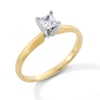Thumbnail Image 3 of 1/3 CT. Princess-Cut Diamond Solitaire Engagement Ring in 14K Gold (I/I2)