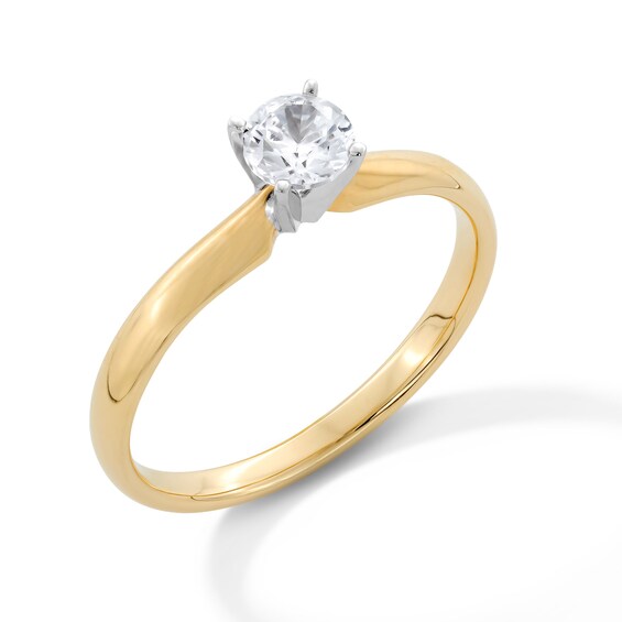 1/3 CT. Diamond Solitaire Engagement Ring in 14K Gold (I/I2)