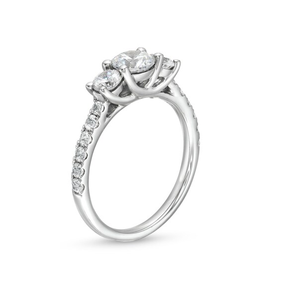 1-1/2 CT. T.w. Diamond Past Present FutureÂ® Engagement Ring in 14K White Gold (I/I2)