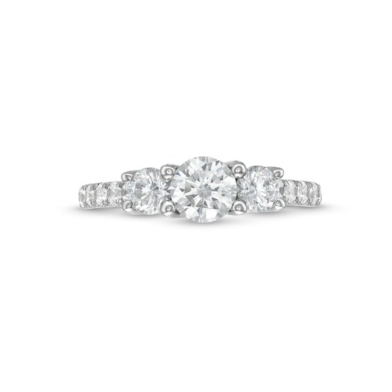 1-1/2 CT. T.w. Diamond Past Present FutureÂ® Engagement Ring in 14K White Gold (I/I2)
