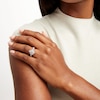 Thumbnail Image 2 of 1 CT. T.W. Pear-Shaped Diamond Frame Ornate Vintage-Style Engagement Ring in 14K White Gold (I/I2)