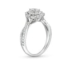 Thumbnail Image 3 of 1 CT. T.W. Pear-Shaped Diamond Frame Ornate Vintage-Style Engagement Ring in 14K White Gold (I/I2)