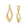 Thumbnail Image 1 of 54.0mm Sculpted Hollow 14K Gold Hoop Earrings