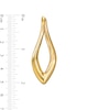 Thumbnail Image 3 of 54.0mm Sculpted Hollow 14K Gold Hoop Earrings