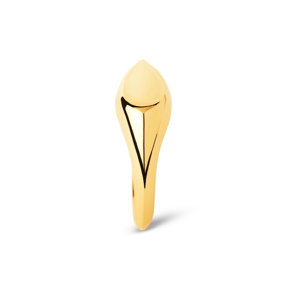 PDPAOLAâ¢ at Zales Sideways Teardrop Signet Ring in Sterling Silver with 18K Gold Plate