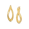 Thumbnail Image 1 of 21.0mm Sculpted Hollow 14K Gold Hoop Earrings