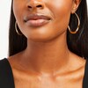 Thumbnail Image 2 of 58.0mm Sculpted Hollow 14K Gold Hoop Earrings