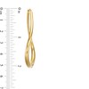 Thumbnail Image 3 of 58.0mm Sculpted Hollow 14K Gold Hoop Earrings