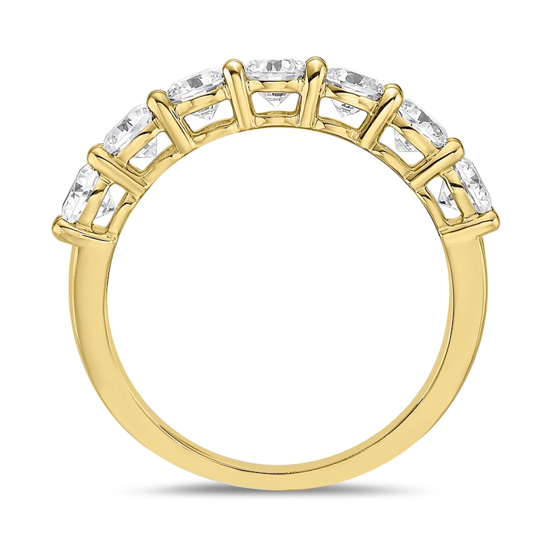 Main Image 3 of 1-1/2 CT. T.W. Diamond Seven Stone Band in 10K Gold (I/I2)