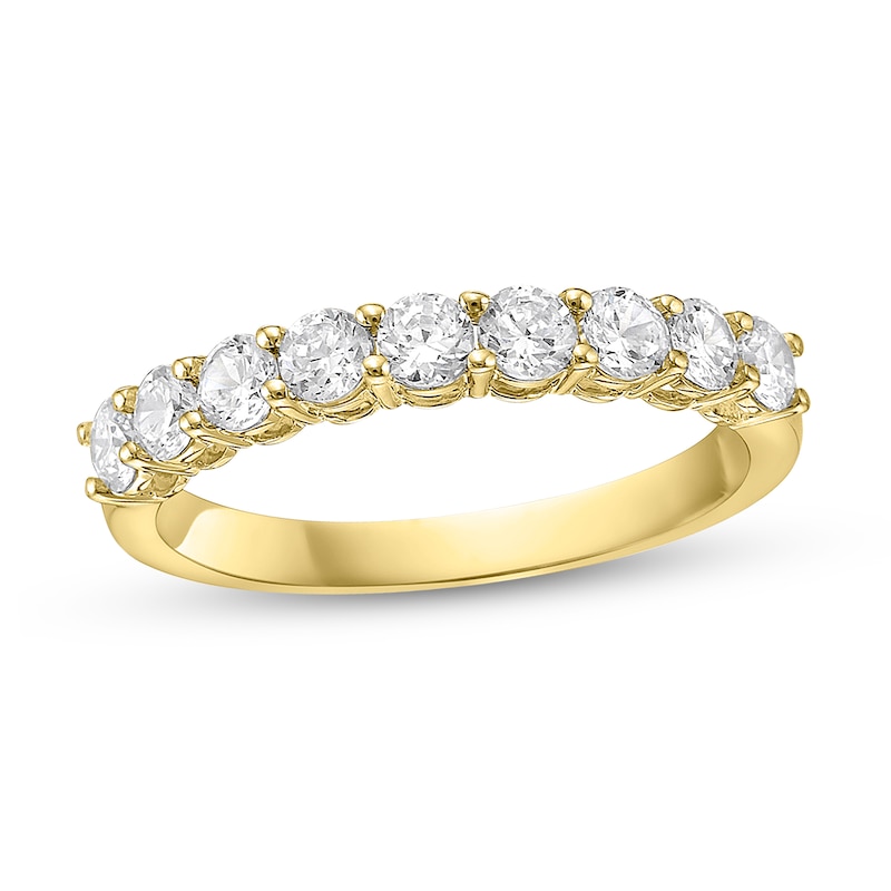 Main Image 1 of 3/4 CT. T.W. Diamond Nine Stone Band in 10K Gold (I/I2)