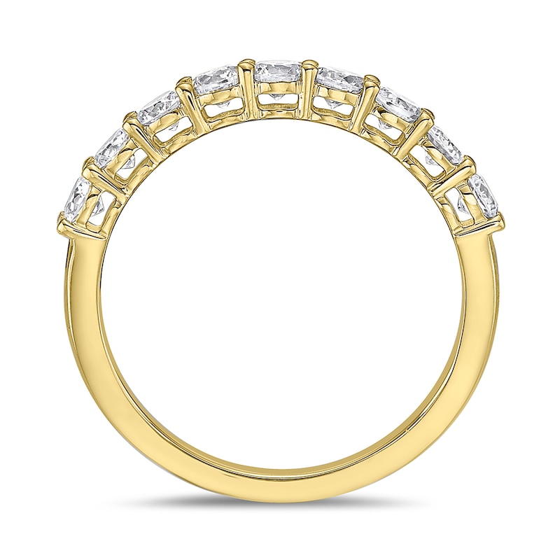Main Image 3 of 3/4 CT. T.W. Diamond Nine Stone Band in 10K Gold (I/I2)