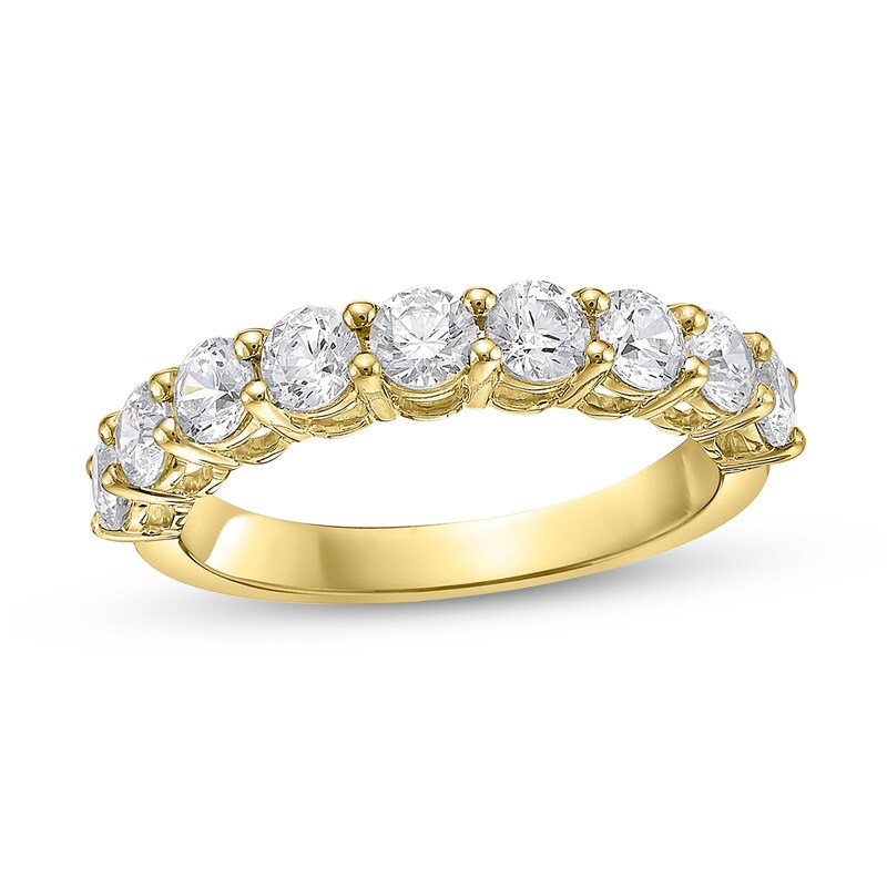 Main Image 1 of 1-1/2 CT. T.W. Diamond Nine Stone Band in 10K Gold (I/I2)