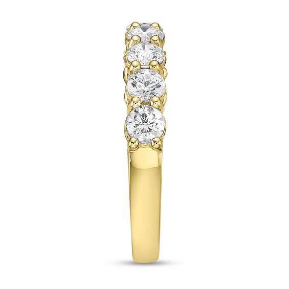 1-1/ CT. T.w. Diamond Nine Stone Band in 10K Gold (I/I2