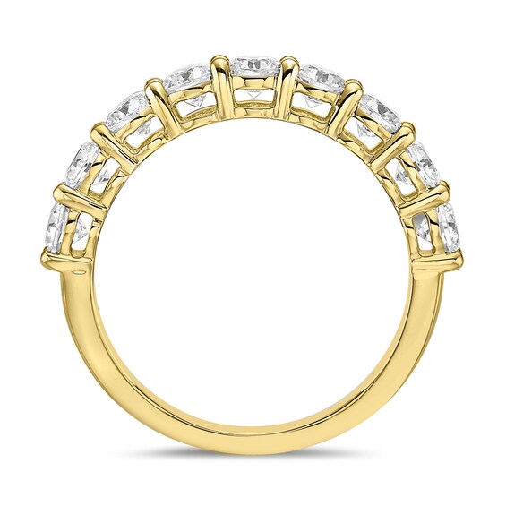 1-1/ CT. T.w. Diamond Nine Stone Band in 10K Gold (I/I2