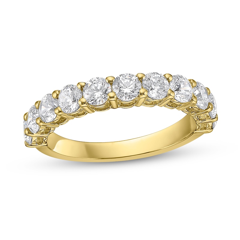 Main Image 1 of 1-1/2 CT. T.W. Diamond Eleven Stone Band in 10K Gold (I/I2)