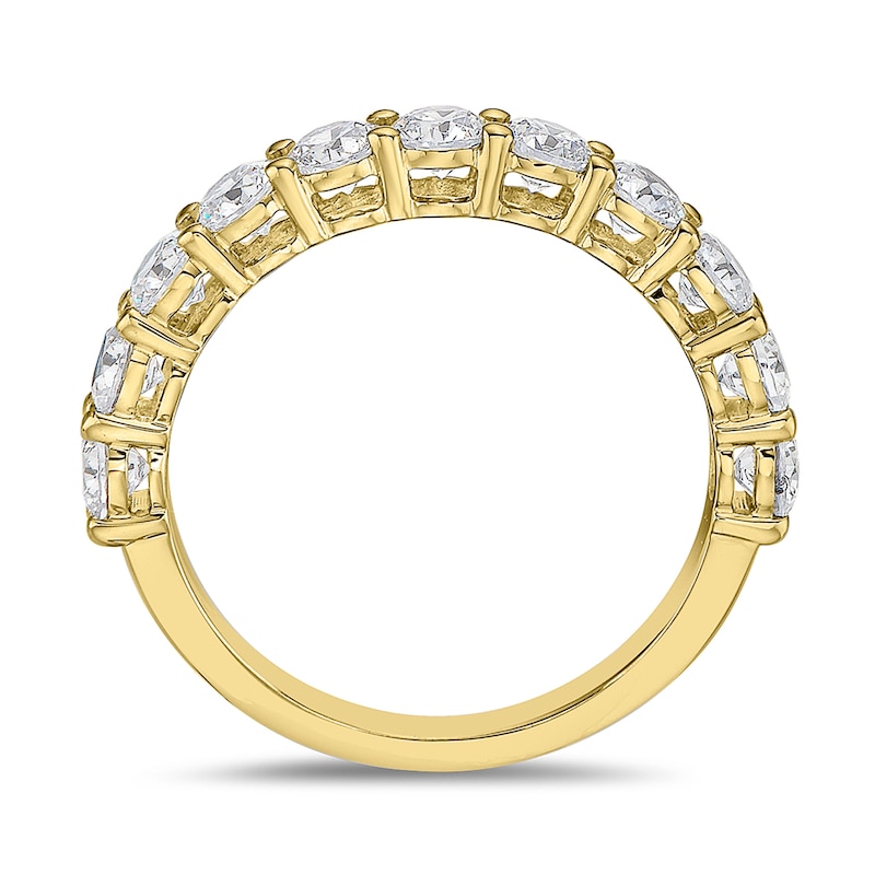 Main Image 3 of 1-1/2 CT. T.W. Diamond Eleven Stone Band in 10K Gold (I/I2)