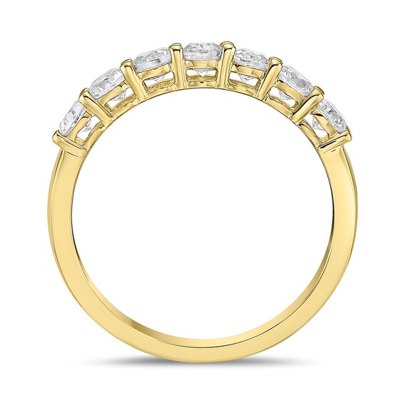 4 CT. T.w. Diamond Seven Stone Band in 10K Gold (I/I2