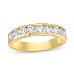 1-1/4 CT. T.W. Diamond Channel Eleven Stone Band in 10K Gold (I/I2)