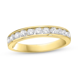 3/4 CT. T.W. Diamond Channel Eleven Stone Band in 10K Gold (I/I2)