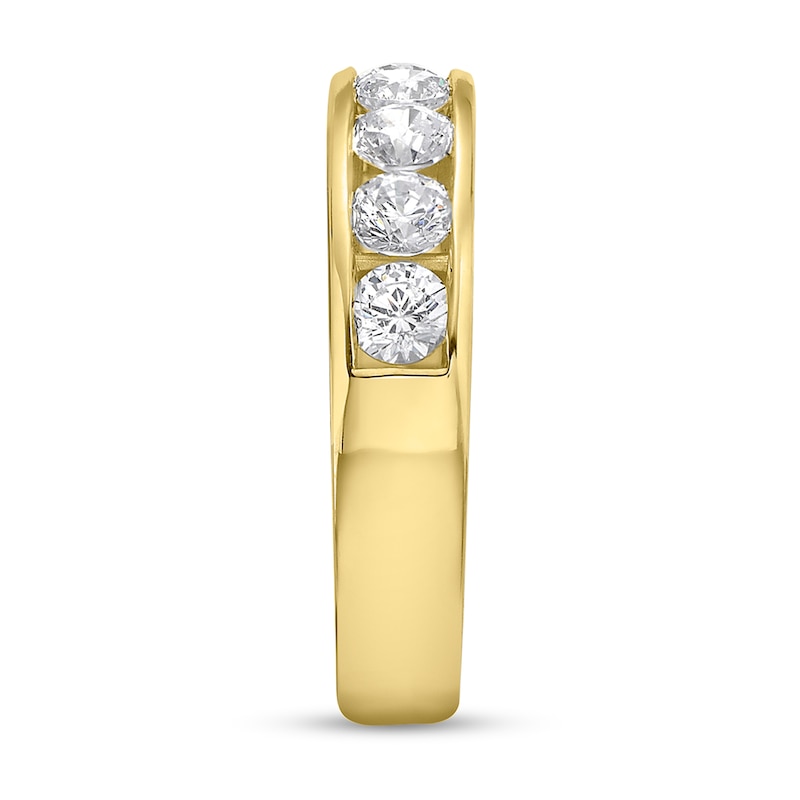 Main Image 2 of 1-1/2 CT. T.W. Diamond Channel Nine Stone Band in 10K Gold (I/I2)